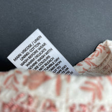 Load image into Gallery viewer, Girls Target, cotton lined floral viscose/linen dress, EUC, size 1, L: 43cm