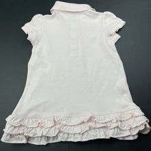 Load image into Gallery viewer, Girls Ralph Lauren, pink cotton polo dress, small fix back hem, FUC, size 0-1, L: 38cm