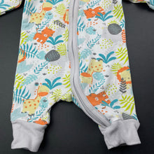 Load image into Gallery viewer, unisex 4 Baby, stretchy zip coverall / romper, GUC, size 00000,  