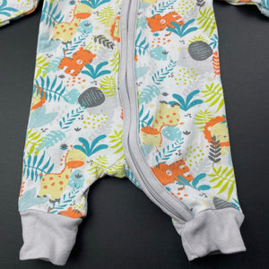 unisex 4 Baby, stretchy zip coverall / romper, GUC, size 00000,  