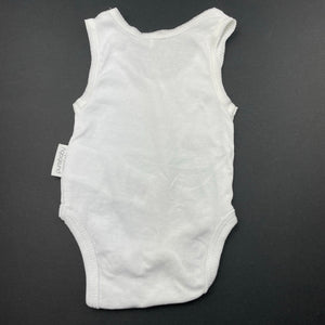 unisex purebaby, organic cotton singletsuit / romper, EUC, size 00000,  