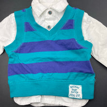 Load image into Gallery viewer, Boys Pumpkin Patch, cotton all-in-one shirt / top, EUC, size 000,  