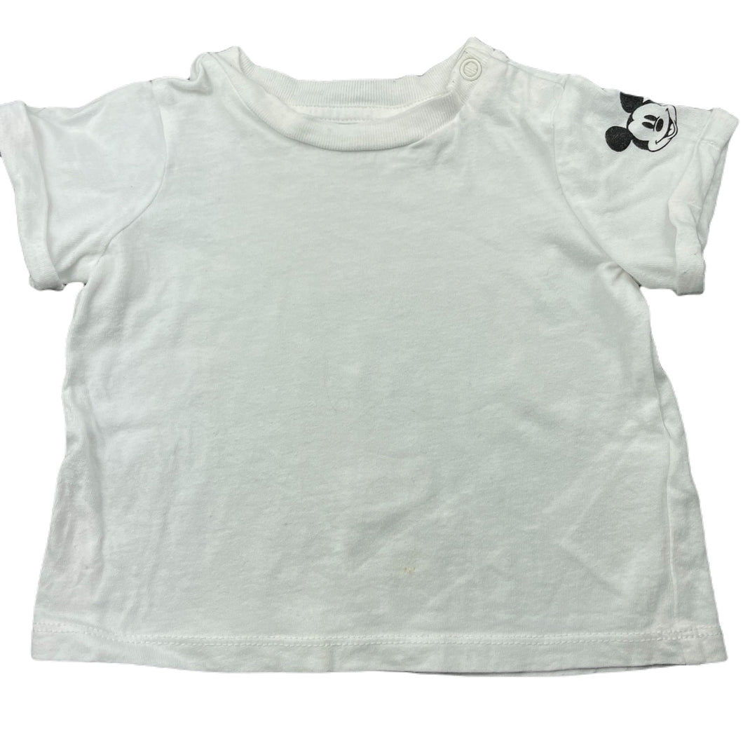 Boys H&M, Disney Mickey Mouse organic cotton top, FUC, size 00,  