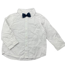 Load image into Gallery viewer, Boys Target, cotton long sleeve shirt, bowtie attached, EUC, size 1,  