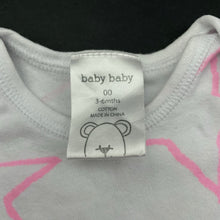 Load image into Gallery viewer, Girls Baby Baby, cotton bodysuit / romper, GUC, size 00,  