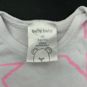Girls Baby Baby, cotton bodysuit / romper, GUC, size 00,  