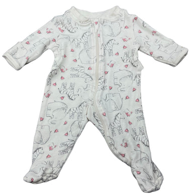 Girls Anko, cotton zip coverall / romper, small marks left cuff, FUC, size 00000,  