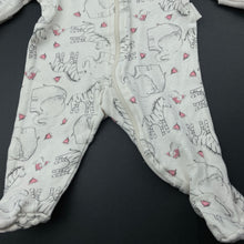 Load image into Gallery viewer, Girls Anko, cotton zip coverall / romper, small marks left cuff, FUC, size 00000,  