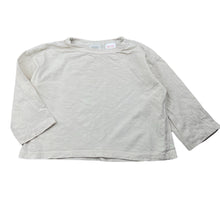 Load image into Gallery viewer, unisex Zara, beige cotton long sleeve top, GUC, size 0,  