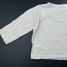 Load image into Gallery viewer, unisex Zara, beige cotton long sleeve top, GUC, size 0,  