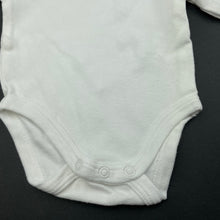 Load image into Gallery viewer, unisex Baby Berry, white cotton bodysuit / romper, GUC, size 0000,  