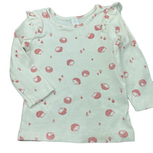 Load image into Gallery viewer, Girls Dymples, stretchy organic cotton blend long sleeve top, EUC, size 00,  