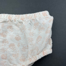 Load image into Gallery viewer, Girls Target, floral viscose / linen nappy cover, FUC, size 00,  