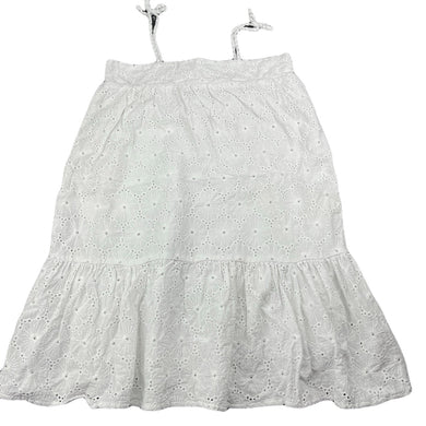 Girls Cotton On, lined broderie cotton summer dress, light marks, FUC, size 9-10, L: 64cm