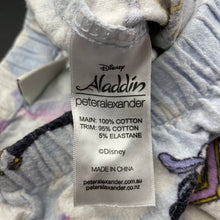 Load image into Gallery viewer, Girls Peter Alexander, Disney Aladdin flannel cotton pyjama pants, FUC, size 1,  