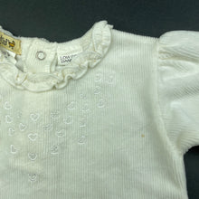 Load image into Gallery viewer, Girls Baby Club, embroidered velour coverall / romper, small marks, FUC, size 0,  