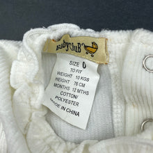 Load image into Gallery viewer, Girls Baby Club, embroidered velour coverall / romper, small marks, FUC, size 0,  