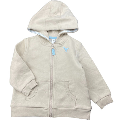 Boys Dymples, fleece lined zip hoodie sweater, dinosaur, EUC, size 0,  