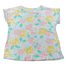 Load image into Gallery viewer, Girls Target, floral cotton pyjama t-shirt / top, GUC, size 4,  