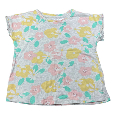 Girls Target, floral cotton pyjama t-shirt / top, GUC, size 4,  