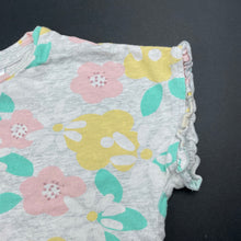 Load image into Gallery viewer, Girls Target, floral cotton pyjama t-shirt / top, GUC, size 4,  