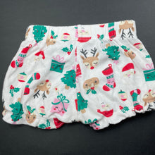 Load image into Gallery viewer, Girls Baby Berry, soft cotton Christmas shorts, EUC, size 0,  