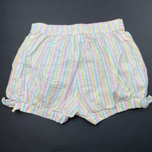 Load image into Gallery viewer, Girls Monsoon, striped lightweight cotton shorts, elasticated, GUC, size 2,  
