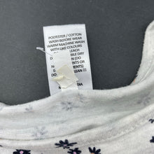 Load image into Gallery viewer, Girls Target, grey floral long sleeve dress, EUC, size 9, L: 68cm