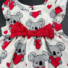 Load image into Gallery viewer, Girls PatPat, lightweight dress, koalas, FUC, size 1, L: 38cm