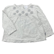 Load image into Gallery viewer, Girls Pumpkin Patch, grey cotton long sleeve top, small mark right sleeve, FUC, size 2,  
