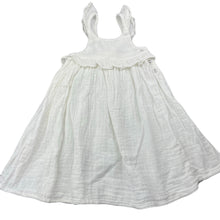 Load image into Gallery viewer, Girls JAMIE KAY, crinkle organic cotton summer dress, small mark on front, FUC, size 0, L: 48cm
