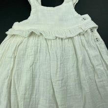Load image into Gallery viewer, Girls JAMIE KAY, crinkle organic cotton summer dress, small mark on front, FUC, size 0, L: 48cm