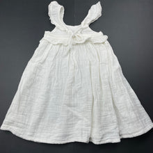 Load image into Gallery viewer, Girls JAMIE KAY, crinkle organic cotton summer dress, small mark on front, FUC, size 0, L: 48cm