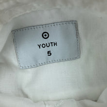 Load image into Gallery viewer, Boys Target, white cotton long sleeve shirt, EUC, size 5,  