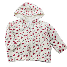 Load image into Gallery viewer, Girls Zara, lightweight zip hoodie sweater, light mark on chest, FUC, size 0,  