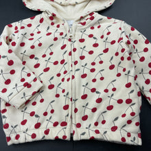 Load image into Gallery viewer, Girls Zara, lightweight zip hoodie sweater, light mark on chest, FUC, size 0,  