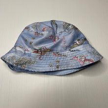 Load image into Gallery viewer, Girls May Gibbs, Gumnut Babies seahorses bucket hat, chin strap, EUC, size 4-6,  