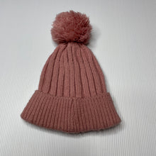 Load image into Gallery viewer, Girls Baby Berry, pink knitted hat / beanie, FUC, size 0-1,  