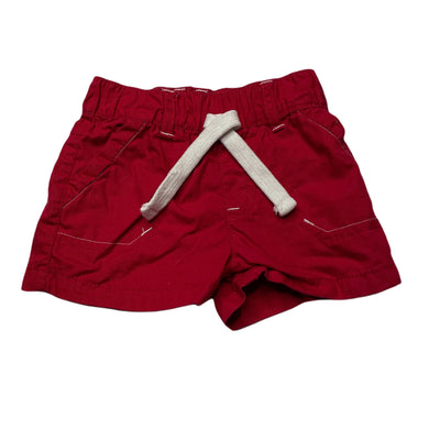 Boys Baby Biz, red cotton shorts, elasticated, GUC, size 00,  