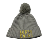 Load image into Gallery viewer, Girls Lonsdale, grey knitted hat / beanie, EUC, size 12-14,  