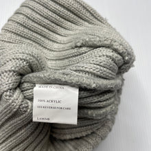 Load image into Gallery viewer, Girls Lonsdale, grey knitted hat / beanie, EUC, size 12-14,  