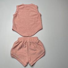 Load image into Gallery viewer, Girls Kenzi + ME, pink cotton top &amp; shorts, elasticated, EUC, size 00,  