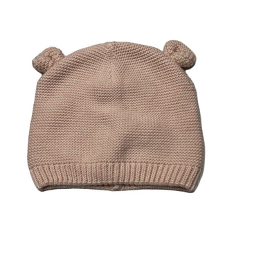 Girls Anko, pink knitted cotton hat / beanie, EUC, size 0,  