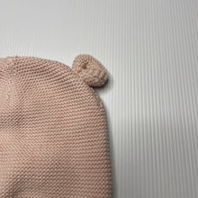 Load image into Gallery viewer, Girls Anko, pink knitted cotton hat / beanie, EUC, size 0,  
