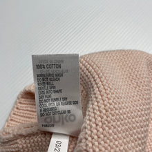 Load image into Gallery viewer, Girls Anko, pink knitted cotton hat / beanie, EUC, size 0,  