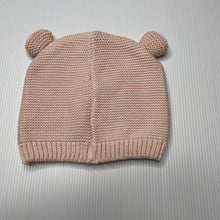 Load image into Gallery viewer, Girls Anko, pink knitted cotton hat / beanie, EUC, size 0,  