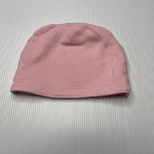 Load image into Gallery viewer, Girls Lonsdale, pink/pink &amp; white stripe reversible hat/beanie, EUC, size 00-0,  