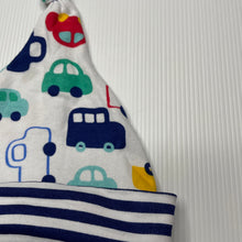 Load image into Gallery viewer, Boys Baby Essentials, cotton hat / beanie, cars, GUC, size 0000-000,  