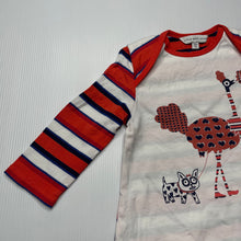 Load image into Gallery viewer, unisex Little Marc Jacobs, striped cotton long sleeve top, GUC, size 0,  
