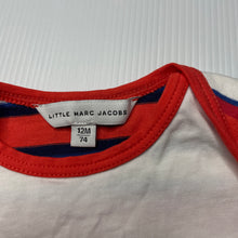 Load image into Gallery viewer, unisex Little Marc Jacobs, striped cotton long sleeve top, GUC, size 0,  